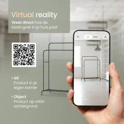 O'DADDY Dubbel Kledingrek Metaal Zwart met Schoenenrek 110x54x(130-150)cm