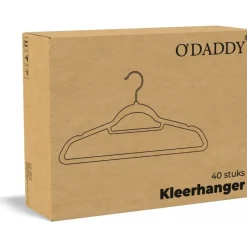 O'DADDY Fluwelen Kleerhangers - 40 Stuks - Antislip - Zwart Sale
