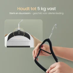 O'DADDY Fluwelen Kleerhangers - 40 Stuks - Antislip - Zwart Sale