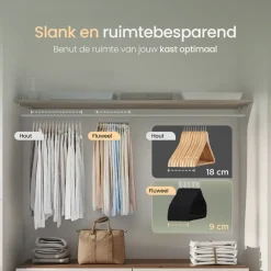 O'DADDY Fluwelen Kleerhangers - 40 Stuks - Antislip - Zwart Sale