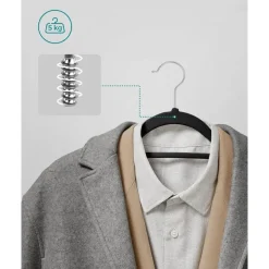 O'DADDY Fluwelen Kleerhangers - 40 Stuks - Antislip - Zwart Sale