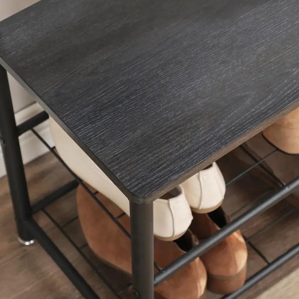 O'DADDY Kapstok met Schoenenrek - Zwart - 9 Haken - 2-Laags Rek Sale