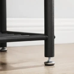 O'DADDY Kapstok met Schoenenrek - Zwart - 9 Haken - 2-Laags Rek Sale