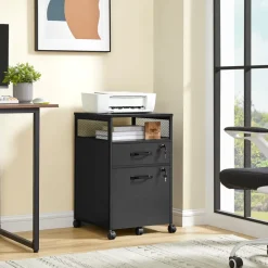 O'DADDY Ladekast - Nachtkastje - 44x42x69 cm - Zwart - Mobiel en Duurzaam Sale