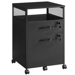 O'DADDY Ladekast - Nachtkastje - 44x42x69 cm - Zwart - Mobiel en Duurzaam Sale