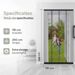 O'DADDY Lamellenhor 118x260 - Deurgordijn - zwart Best