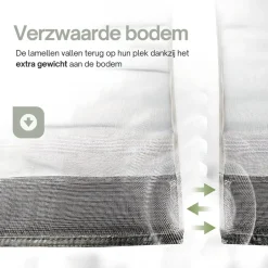 O'DADDY Lamellenhor 150x260 - Deurgordijn - zwart