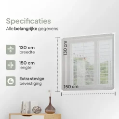 O'DADDY Magnetische raamhor - 130x150 cm Hot