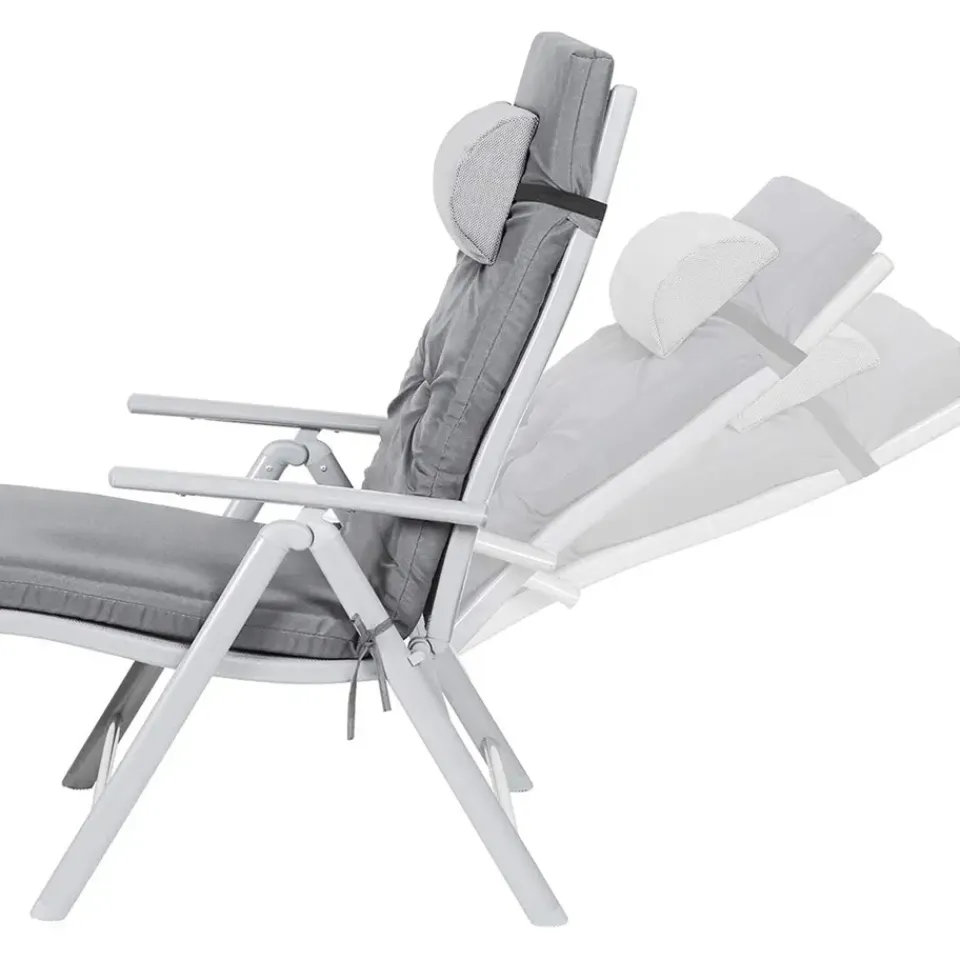 O'DADDY Opvouwbaar Ligbed met Hoofdsteun - 183x60x39 cm - Grijs Clearance