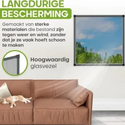 O'DADDY Raamhor - 100x150 cm - Aanpasbaar Vliegengaas Clearance