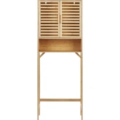 Beliani OKARCHE - Badkamerkast - Lichthout - Bamboe Best