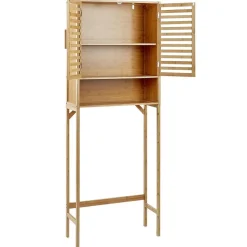 Beliani OKARCHE - Badkamerkast - Lichthout - Bamboe Best