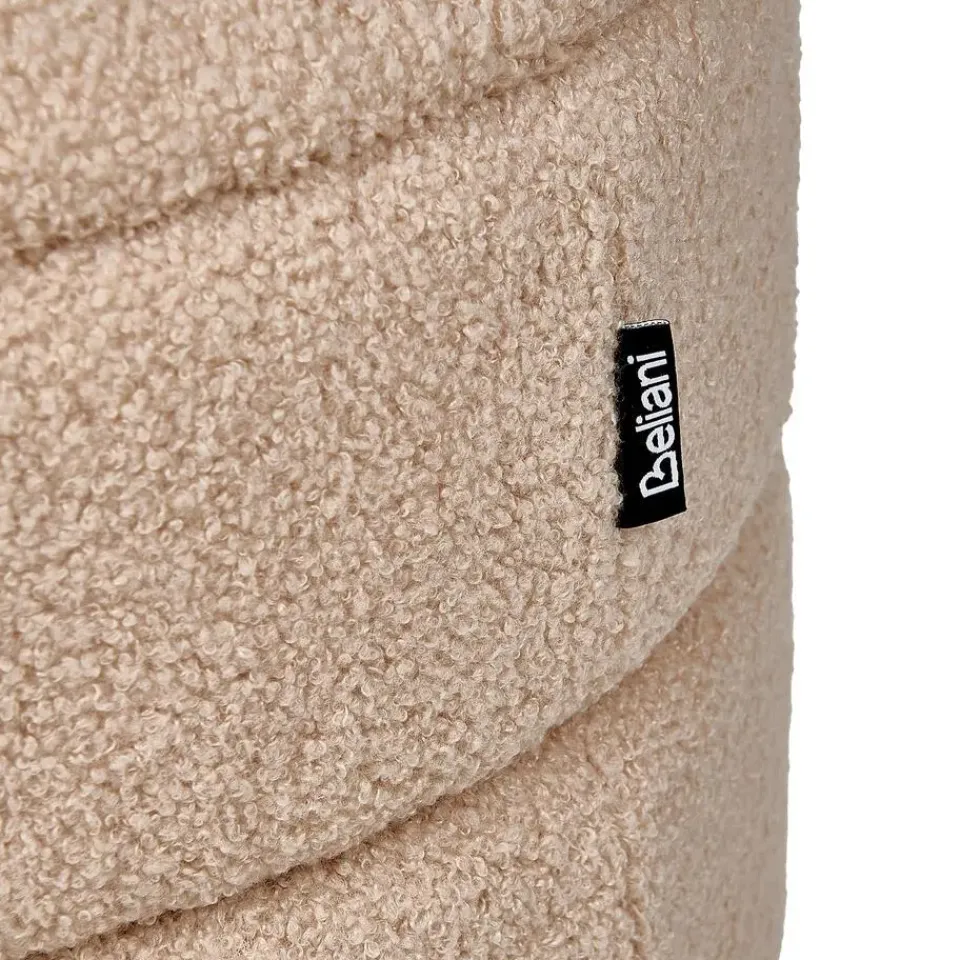 Leen Bakker OKATON - Hocker met opbergruimte - Beige - Bouclé New