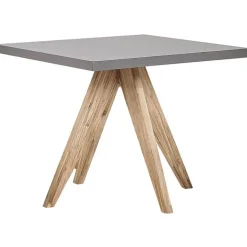 Beliani OLBIA - Tuinset voor 4 Vierkant - Grijs/Beige - Vezelcement Clearance