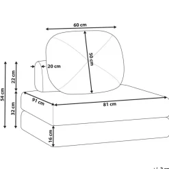 Beliani OLDEN - Slaapbank - Roze - Stof Clearance