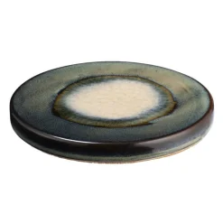 Leen Bakker Onderzetter glazuur - blauw keramiek - Ø11 cm