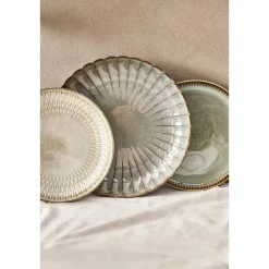 Leen Bakker Ontbijtbord Bodhi - beige stoneware - Ø21,5 cm Outlet