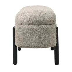 Giga Meubel Opbergbank Stof Taupe - Met Opbergruimte - 108x41x48cm - Vieve Hot