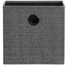Leen Bakker Opbergbox Kenzi linnen - antraciet - 31x31x31 cm New