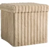 Leen Bakker Opbergbox opvouwbaar - fluffy taupe - 38x38x38 cm New