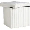 Leen Bakker Opbergbox opvouwbaar Fluffy off-white - 38x38x38 cm Hot