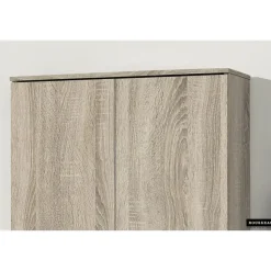 Rousseau Opbergkast Ray 80cm met 2 deuren en 4 legplanken - sonoma eik New