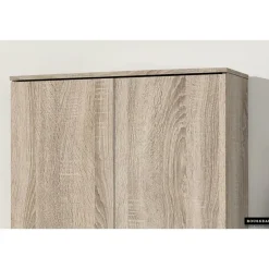 Rousseau Opbergkast Ray 80cm met 2 deuren en 4 legplanken - sonoma eik New