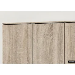 Rousseau Opbergkast Ray 120cm met 3 deuren en 4 legplanken - sonoma eik Best