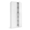 Rousseau Opbergkast Ray 80cm met 2 deuren en 4 legplanken - wit Outlet