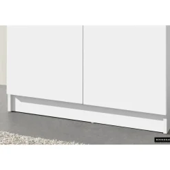 Rousseau Opbergkast Ray 80cm met 2 deuren en 4 legplanken - wit Outlet