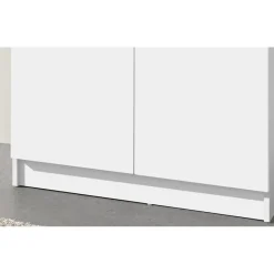 Rousseau Opbergkast Ray 80cm met 2 deuren en 4 legplanken - wit Outlet