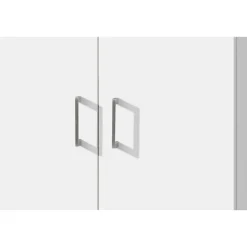 Rousseau Opbergkast Ray 60cm met 2 deuren en 4 legplanken - wit Outlet