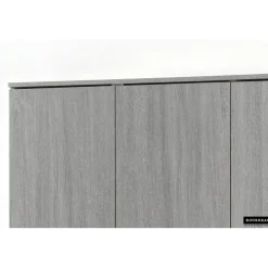 Rousseau Opbergkast Ray 120cm met 3 deuren en 4 legplanken - grijze eik Hot