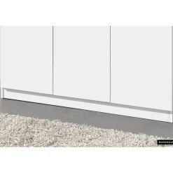 Rousseau Opbergkast Ray 120cm met 3 deuren en 4 legplanken -wit Outlet