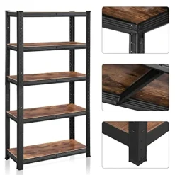 Songmics Opbergrek van industrieel roestvast staal, 30x75x150cm, 650kg