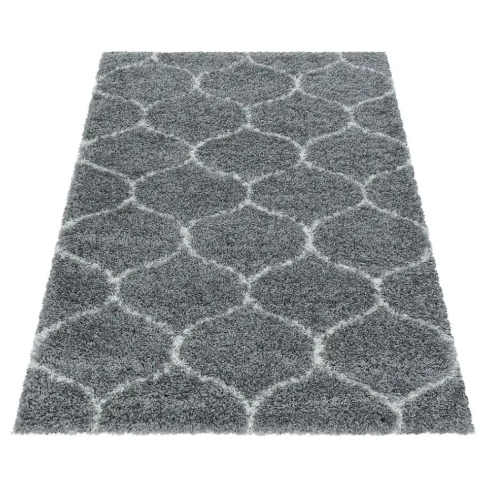 Muratap Opera Soft Shaggy Hoogpolig Vloerkleed Grijs - 200x290 CM Hot