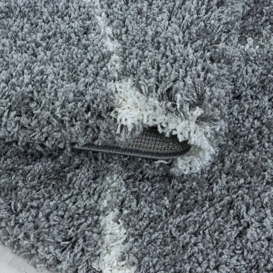 Muratap Opera Soft Shaggy Hoogpolig Vloerkleed Grijs - 200x290 CM Hot