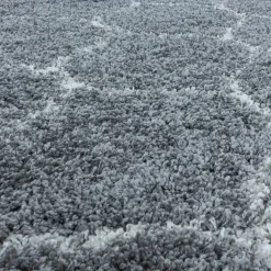 Muratap Opera Soft Shaggy Hoogpolig Vloerkleed Grijs - 200x290 CM Hot