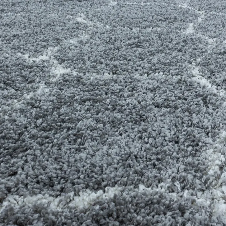 Muratap Opera Soft Shaggy Hoogpolig Vloerkleed Grijs - 200x290 CM Hot