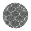 Muratap Opera Soft Shaggy Rond Hoogpolig Vloerkleed Grijs - 160 CM ROND Outlet