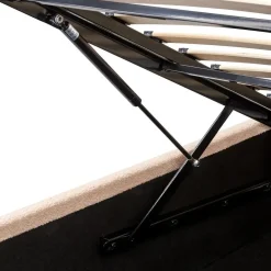 Beliani ORBEY - Bed met opbergruimte - Beige - 180 x 200 cm - Bouclé Discount