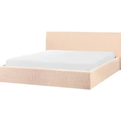 Beliani ORBEY - Bed met opbergruimte - Beige - 180 x 200 cm - Bouclé Discount