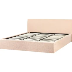 Beliani ORBEY - Bed met opbergruimte - Beige - 180 x 200 cm - Bouclé Discount