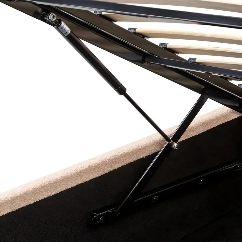 Beliani ORBEY - Bed met opbergruimte - Beige - 140 x 200 cm - Bouclé Best