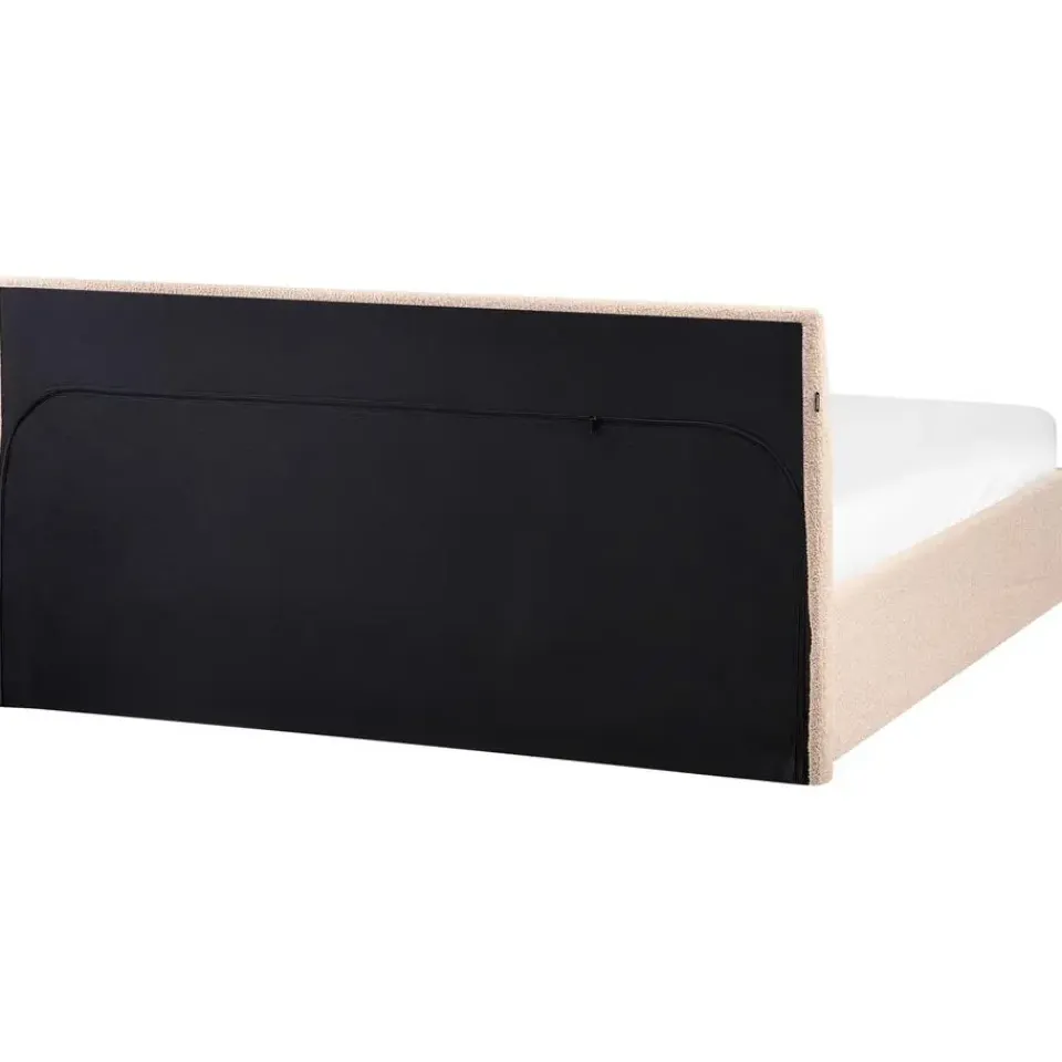 Beliani ORBEY - Bed met opbergruimte - Beige - 140 x 200 cm - Bouclé Best