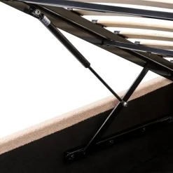 Beliani ORBEY - Bed met opbergruimte - Beige - 160 x 200 cm - Bouclé New