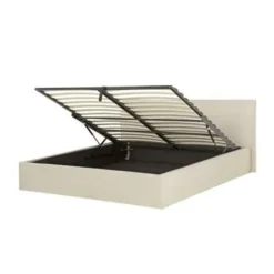 Beliani ORBEY - Tweepersoonsbed - Beige - 160 x 200 cm - Polyester Outlet