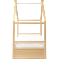 Beliani ORGEVAL - Daybed voor kinderen - Lichtbruin - 90 x 200 cm - Grenenhout New