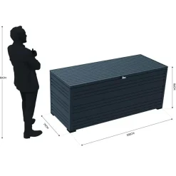 Orion Sit & Store aluminium opbergbox 1318L antraciet Online