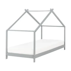 Beliani ORLU - Kinderbed - Grijs - 90 x 200 cm - Dennenhout Discount